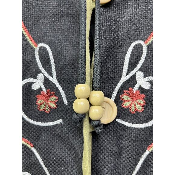 Coldwater Creek Button Front Jacket Womens Small Floral Tapestry Embroidery - Picture 5 of 8